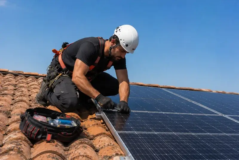 Maintenance et monitoring de panneaux solaires à Messé